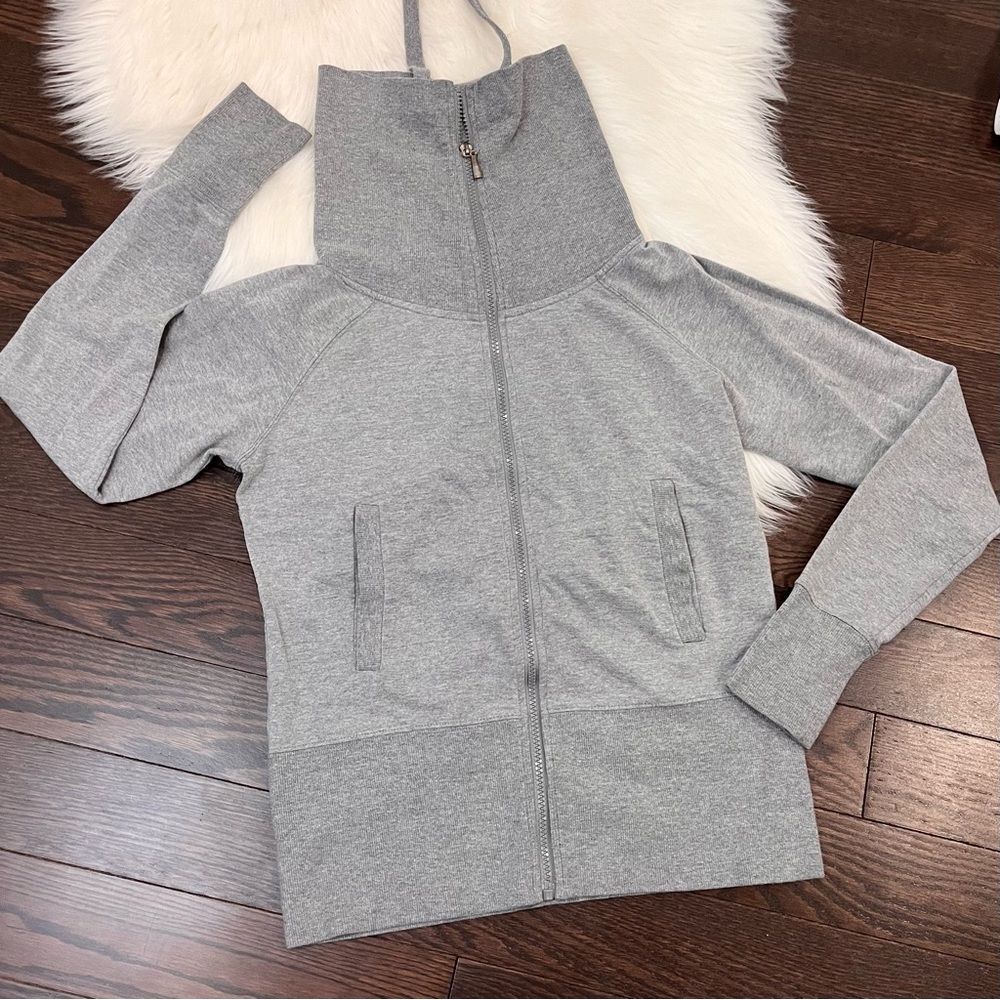 Denim Co | Hoodless Zip Up